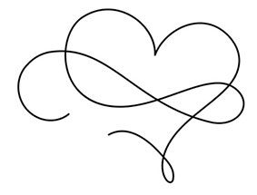 Foto-zeigt-eine-gezeichnete-abstrakte-Herzform-aus-fließenden-Linien,-die-Verbindung-und-innere-Prozesse-symbolisiert