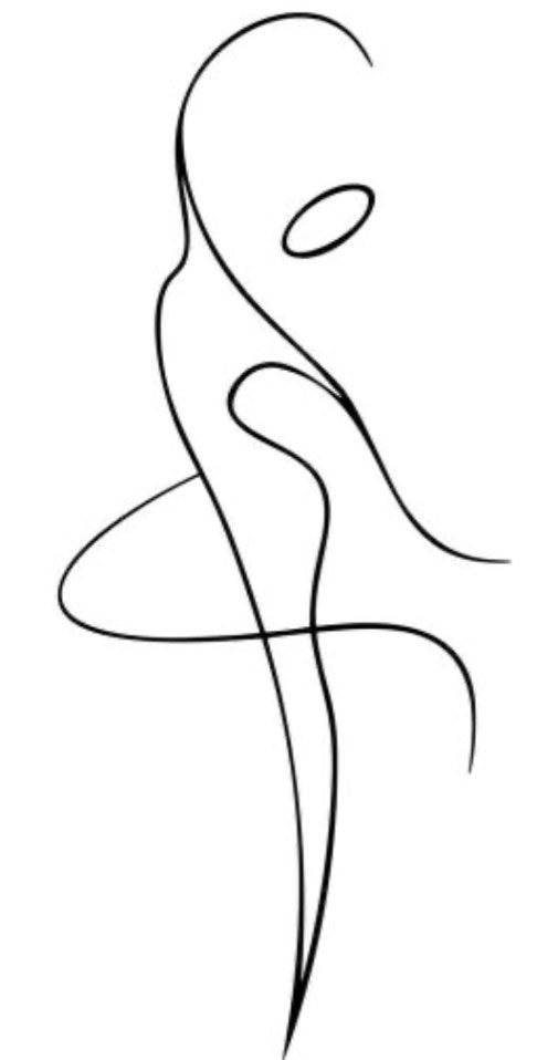 Foto-zeigt-Linienzeichnung-einer-tanzenden-Figur-als-Symbol-für-Balance,-Bewegung-und-persönliche-Entwicklung